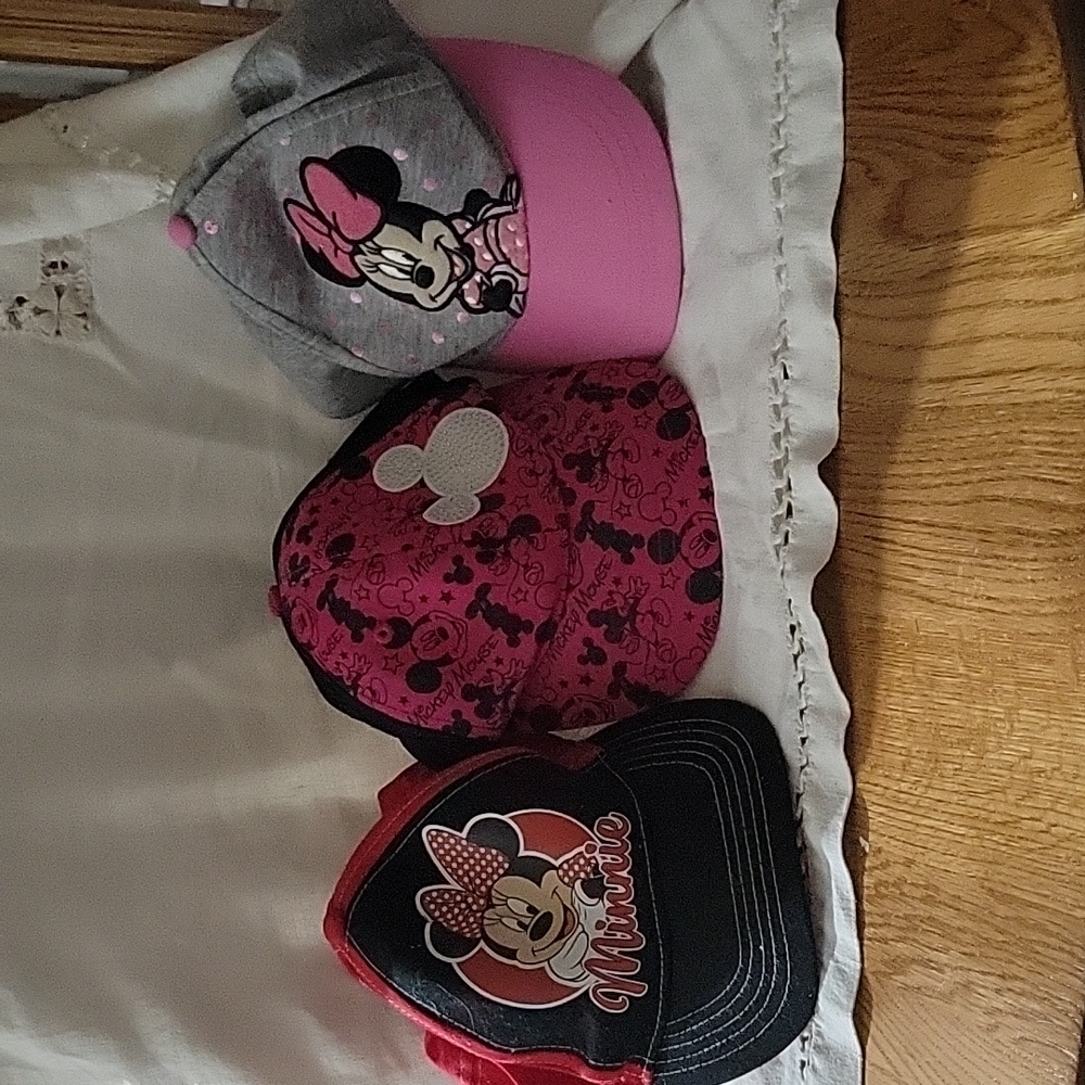 Disney Minnie and Mickey Mouse Baseball caps